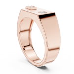 Royal Diamond Signet Men's Ring